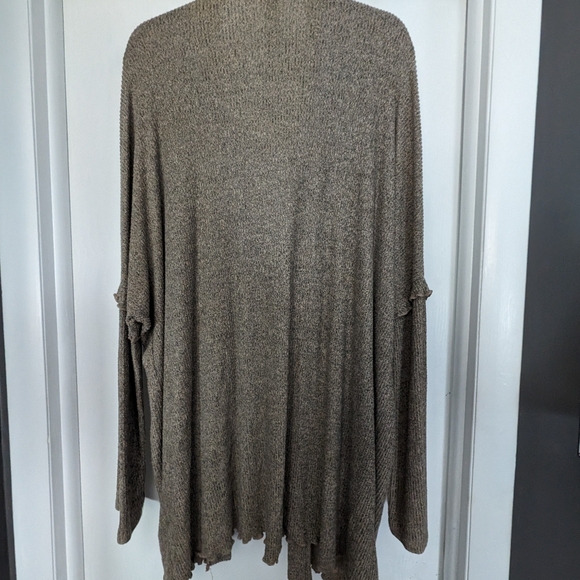 Agnes & Dora open front tan sweater cardigan - Picture 4 of 4